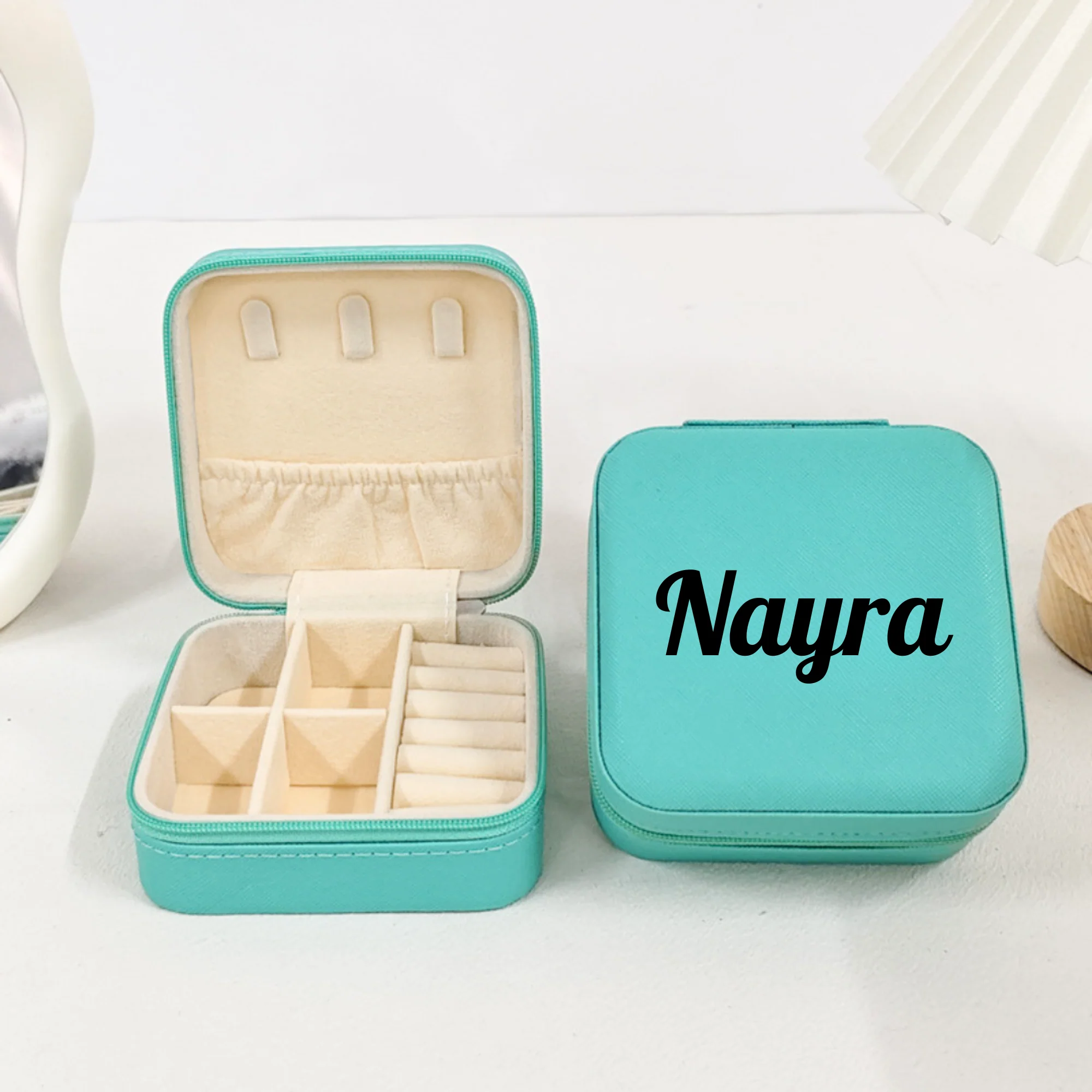 Set of two jewellery box organisers